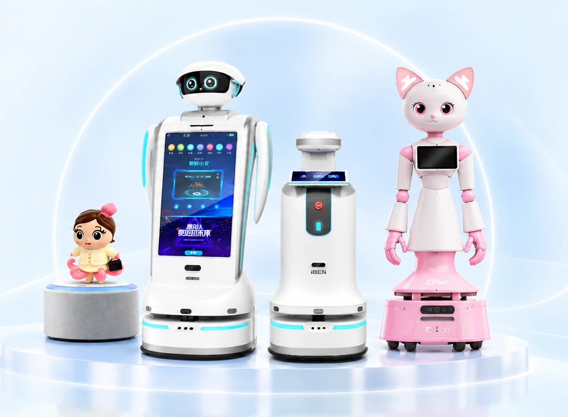 AquaMind companion device, shopping assistant and roaming service robots